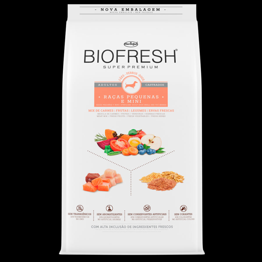 BIOFRESH ADULTO CASTRADO RAZA PEQUEÑA 3KG