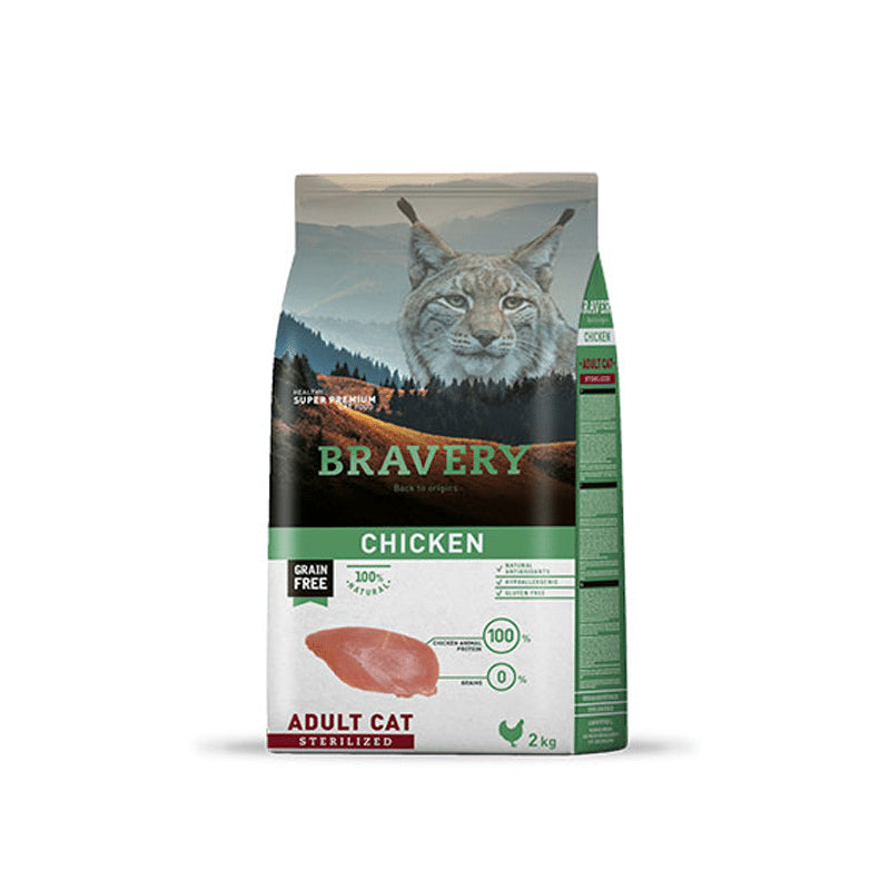 BRAVERY CHICKEN ADULT CAT STERILIZED 2KG