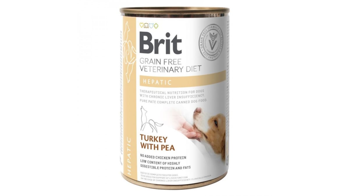 LATA BRIT CARE VETERINARY HEPATIC PERRO 400GR