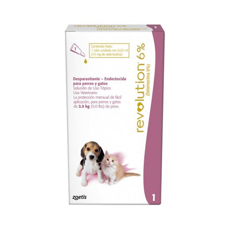 REVOLUTION 6% 2.5KG PERRO Y GATO