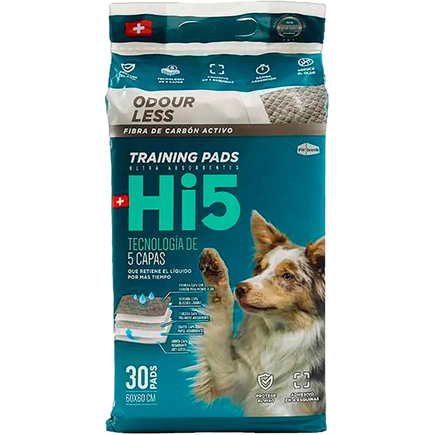 SABANILLAS HI5 CON CARBON ACTIVADO 60X60CMS
