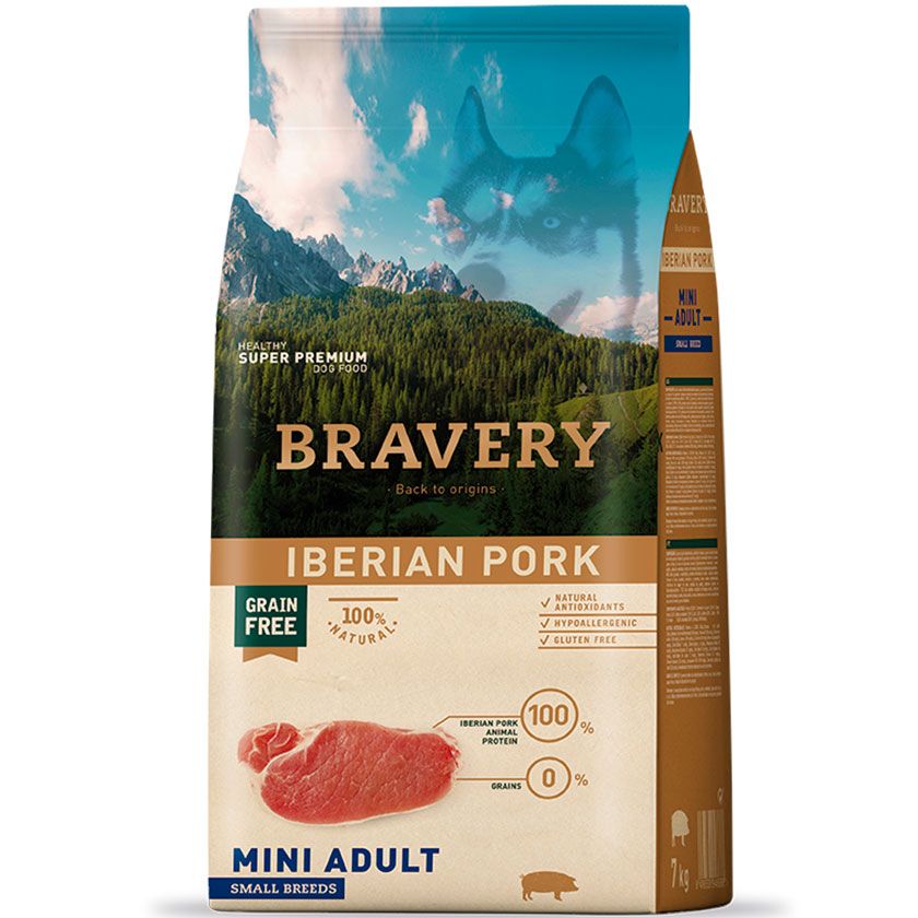 BRAVERY MINI ADULT IBERIAN PORK 7KG