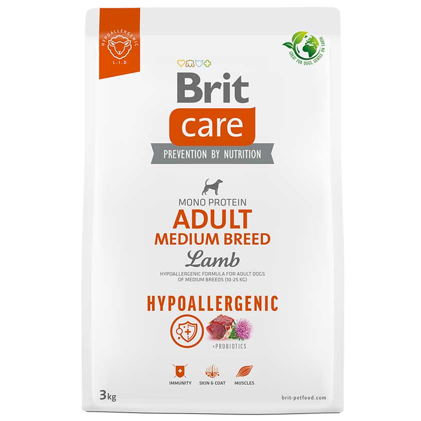 BRIT CARE ADULT MEDIUM BREED LAMB 3KG