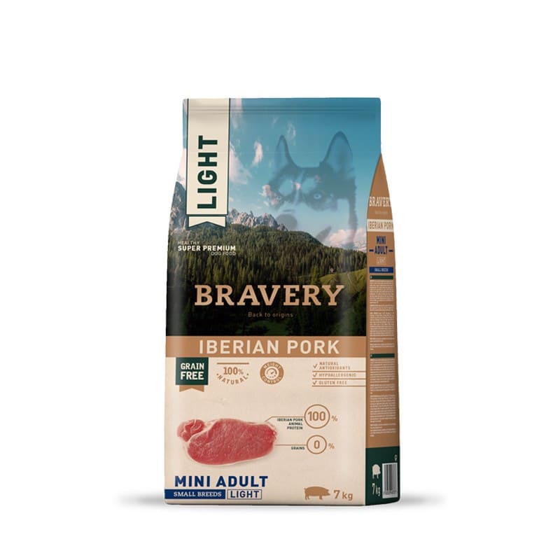 BRAVERY LIGHT IBERIAN PORK MINI ADULT SMALL BREEDS 2 KG