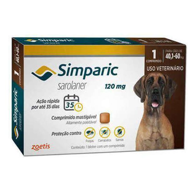 SIMPARICA 40 A 60KG 1 COMPRIMIDO