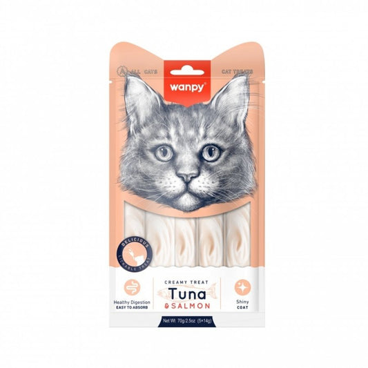 WANPY CREAMY TREAT TUNA & SALMON 70GR