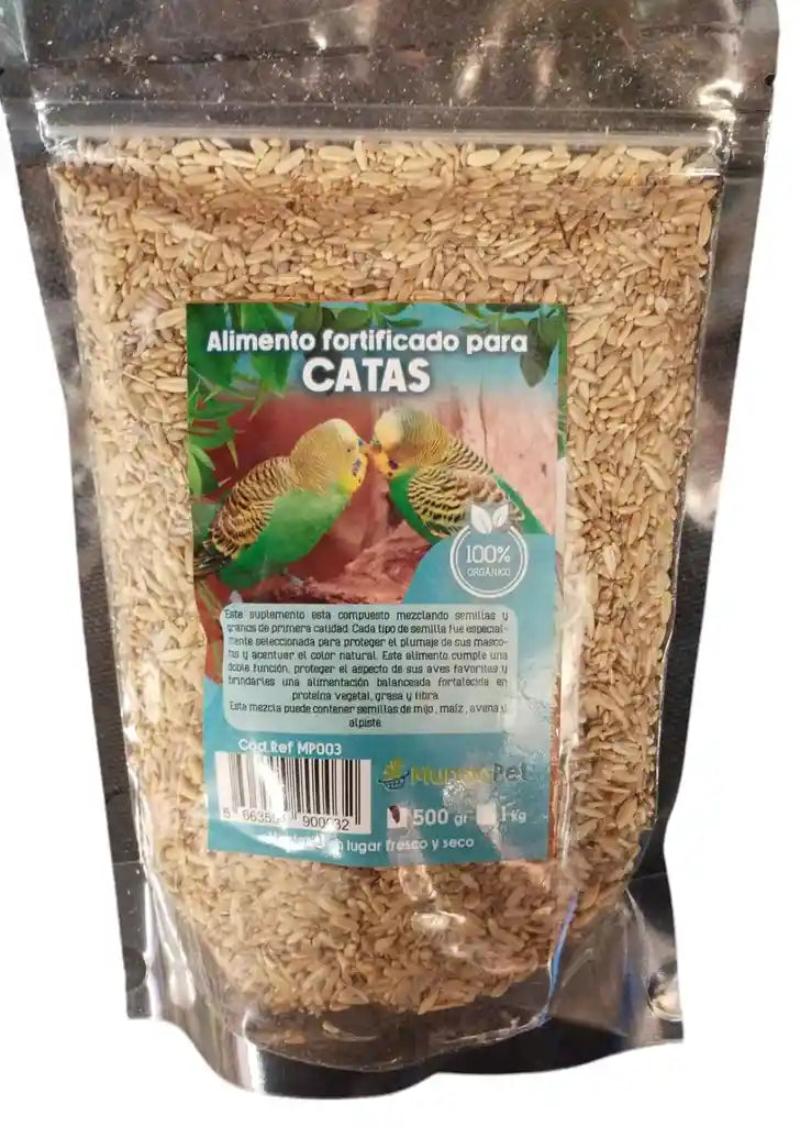 ALIMENTO FORTIFICADO PARA CATAS MUNDOPET 500 GR.