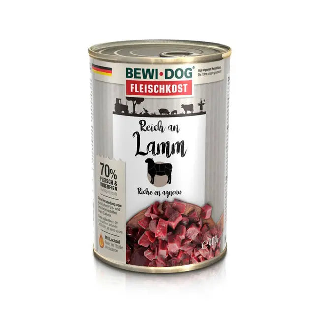 BEWIDOG RICO EN CORDERO LATA 400 GRS