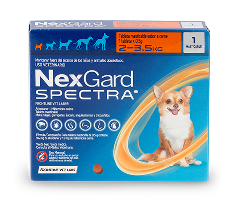 NEXGARD SPECTRA 2 A 3.5 KG 1 COMPRIMIDO