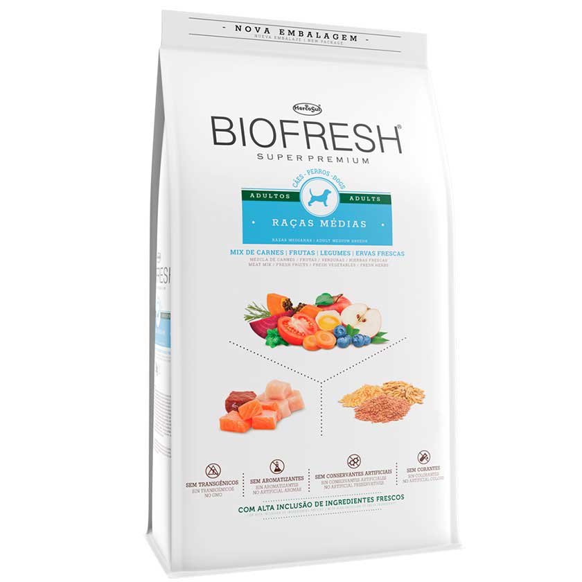 BIOFRESH ADULTO RAZA MEDIANA 3KG