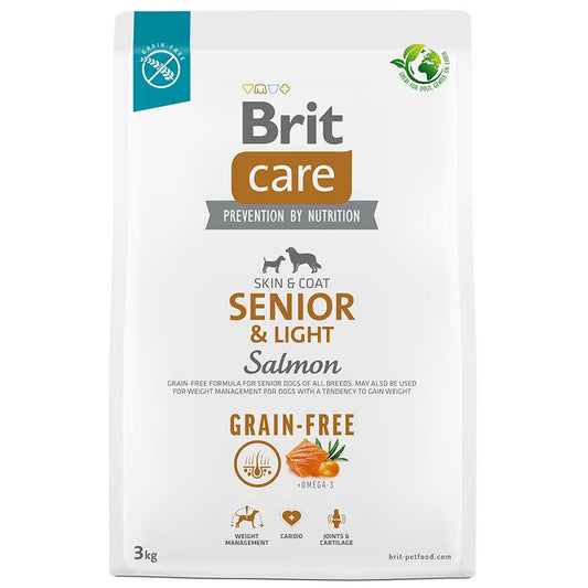 BRIT CARE SENIOR LIGHT SALMON 3KG