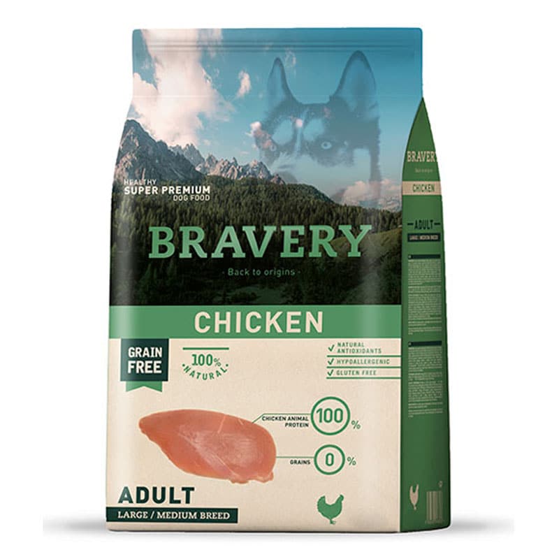 BRAVERY ADULTO LARGE BREEDS CHICKEN 4KG