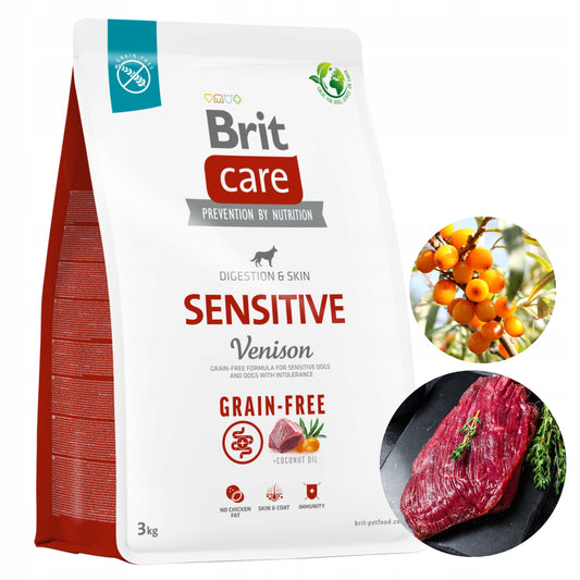 BRIT CARE ADULT SENSITIVE VENISON 3KG