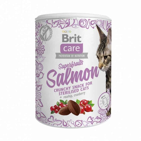 BRIT CARE SUPER FRUIT SNACK SALMON 100GR