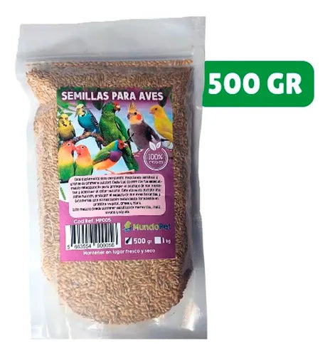 SEMILLAS PARA AVES MUNDOPET 500 GR.