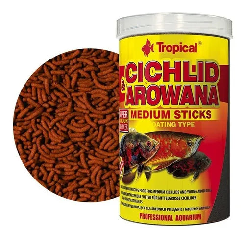 ALIMENTO TROPICAL CHICHLID Y AROWANA 360G.