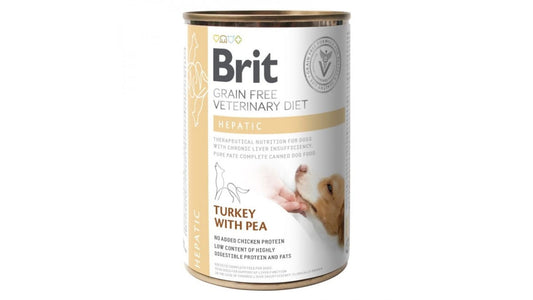 LATA BRIT CARE VETERINARY HEPATIC PERRO 400GR