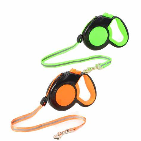 CORREA RETRACTIL FLUOR WONDER DOG TALLA L