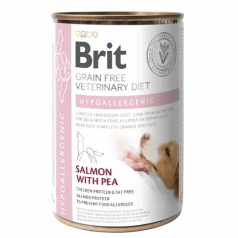 LATA BRIT CARE VETERINARY HYPOALERGENIC PERRO 400GR
