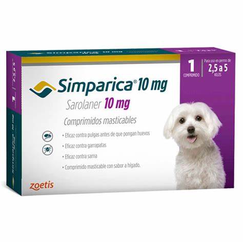 SIMPARICA 2.5 A 5KG 1 COMPRIMIDO