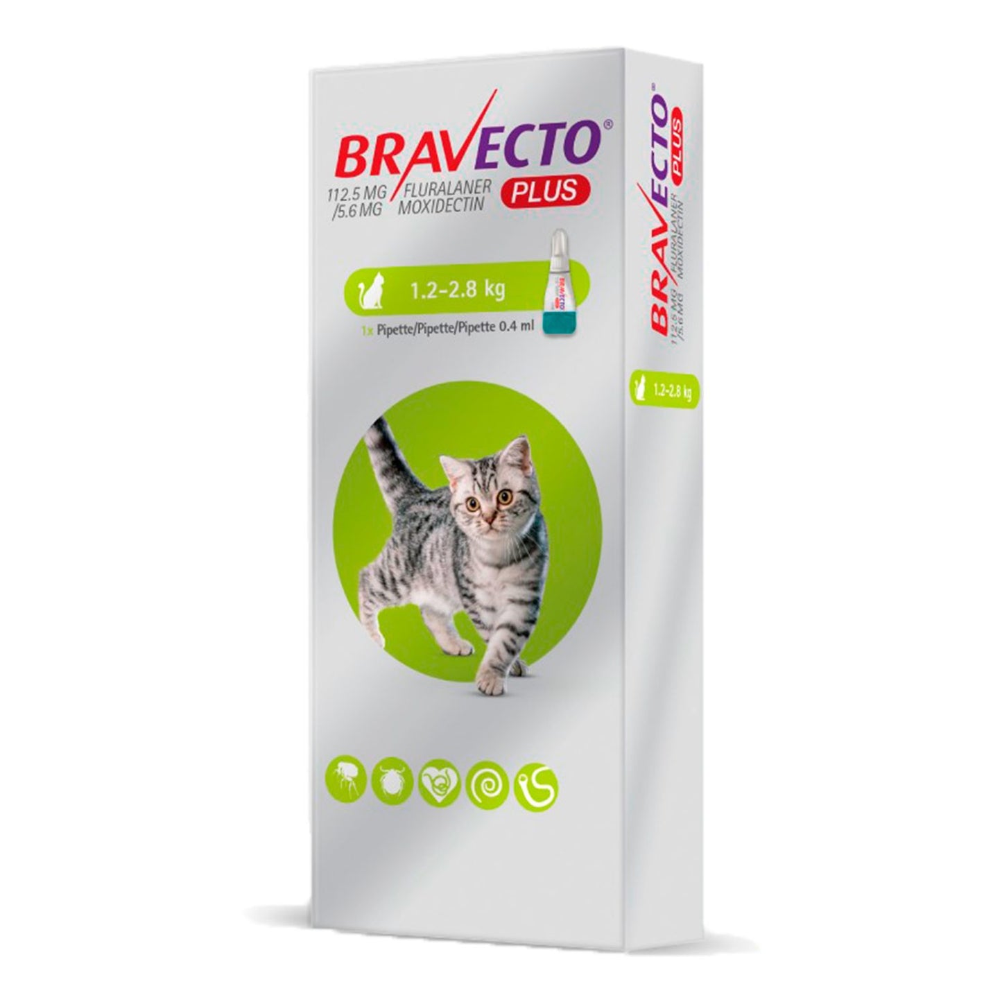 BRAVECTO PLUS 1,2 A 2,8KG