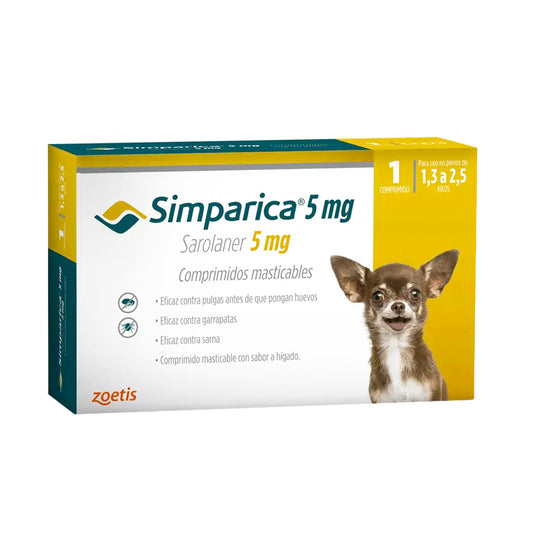 SIMPARICA 1.3 A 2.5KG 1 COMPRIMIDO