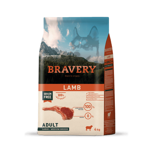 BRAVERY ADULT LARGE BREEDS LAMB 4KG