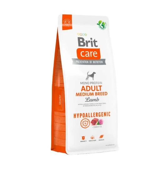 BRIT CARE HYPOALLERGENIC ADULT MEDIUM BREED LAMB 12KG