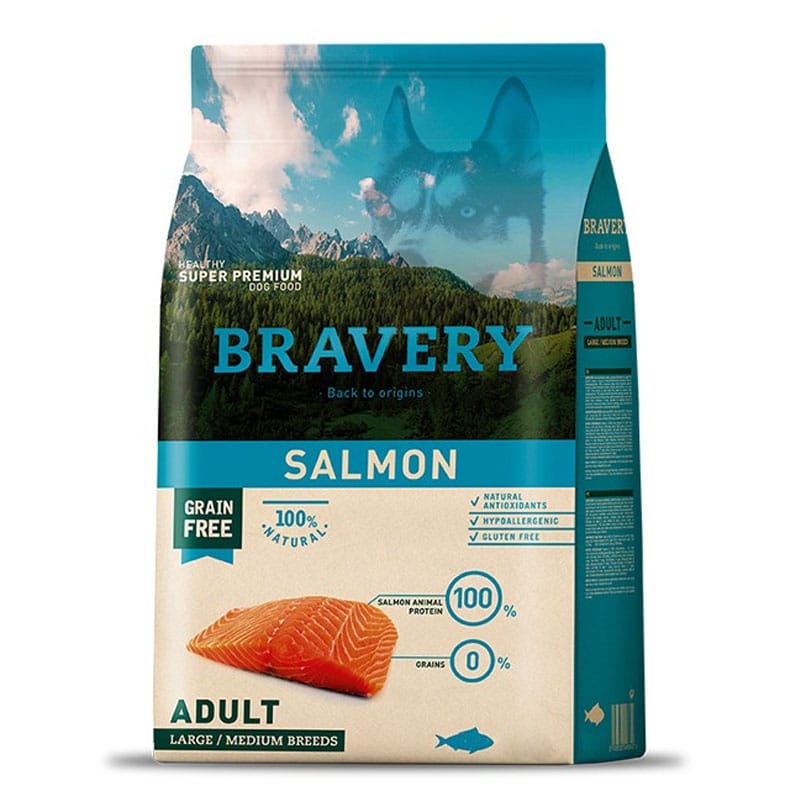 BRAVERY SALMON ADULT LARGE/MEDIUM BREED 12 KG