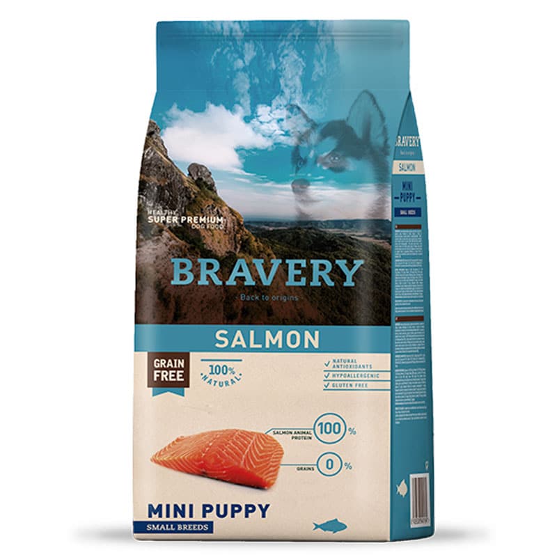 BRAVERY SALMON MINI PUPPY SMALL BREEDS 7 KG