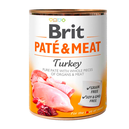 LATA BRIT CARE PATE & MEAT TURKEY 800GR