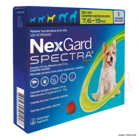 NEXGARD SPECTRA 7.6 A 15 KG 1 COMPRIMIDO