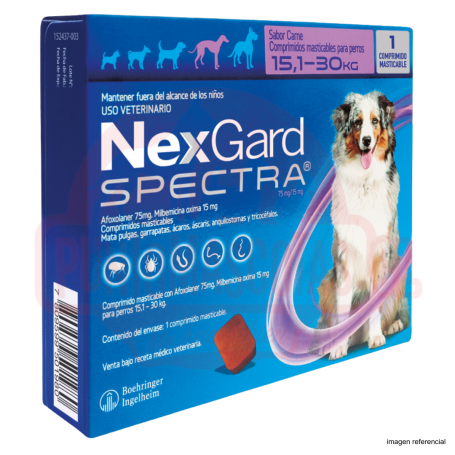 NEXGARD SPECTRA 15.1 A 30 KG 1 COMPRIMIDO