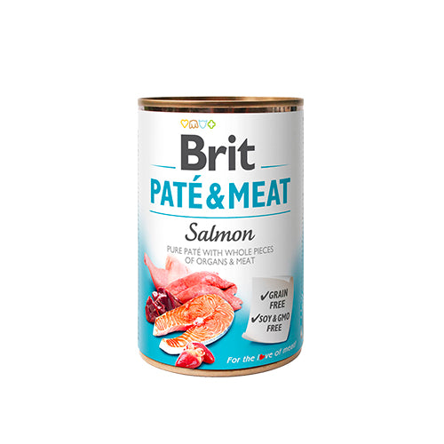 LATA BRIT CARE PATE & MEAT SALMON 400GR